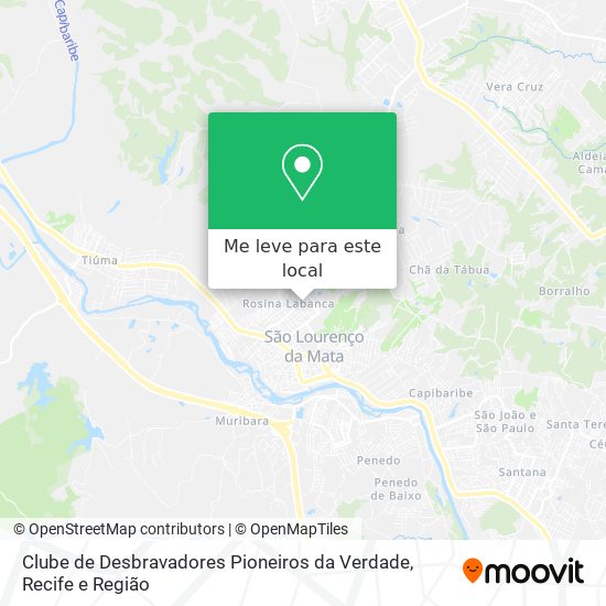 Clube de Desbravadores Pioneiros da Verdade mapa