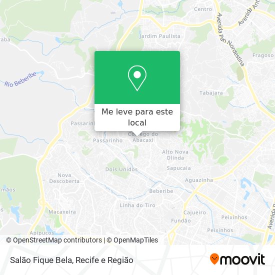 Salão Fique Bela mapa
