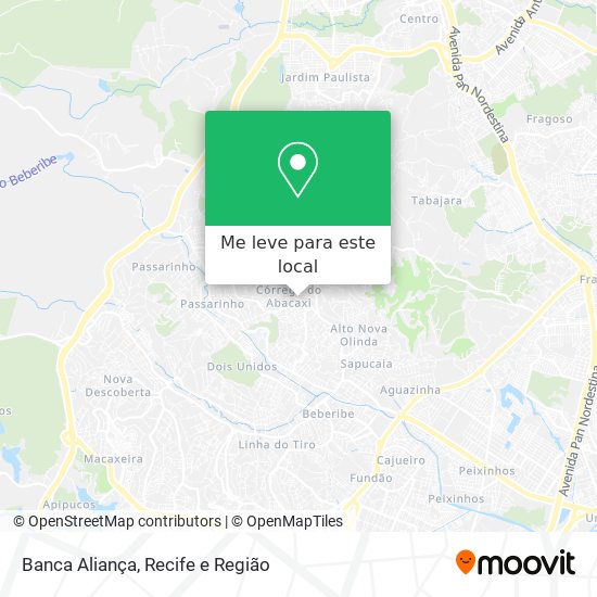 Banca Aliança mapa