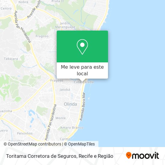 Toritama Corretora de Seguros mapa