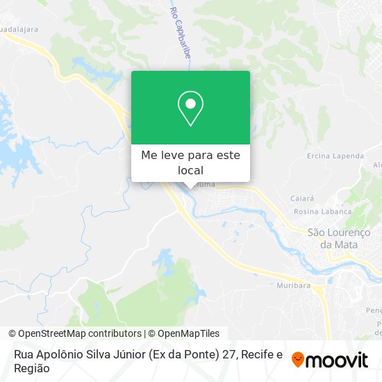 Rua Apolônio Silva Júnior (Ex da Ponte) 27 mapa