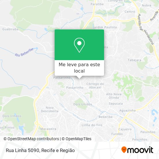 Rua Linha 5090 mapa