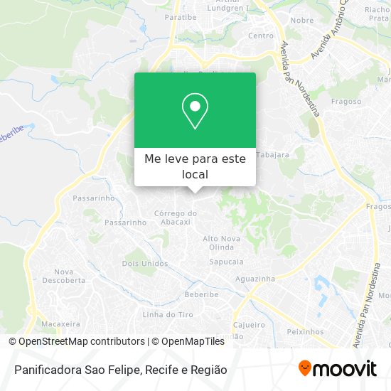 Panificadora Sao Felipe mapa