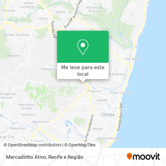 Mercadinho Ativo mapa