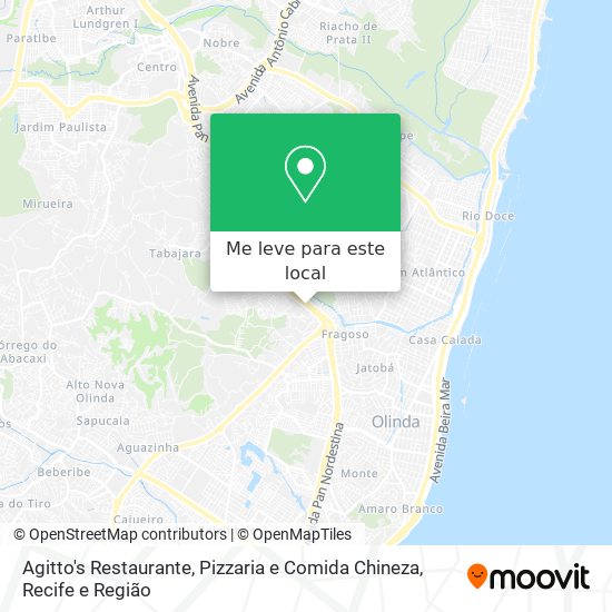 Agitto's Restaurante, Pizzaria e Comida Chineza mapa