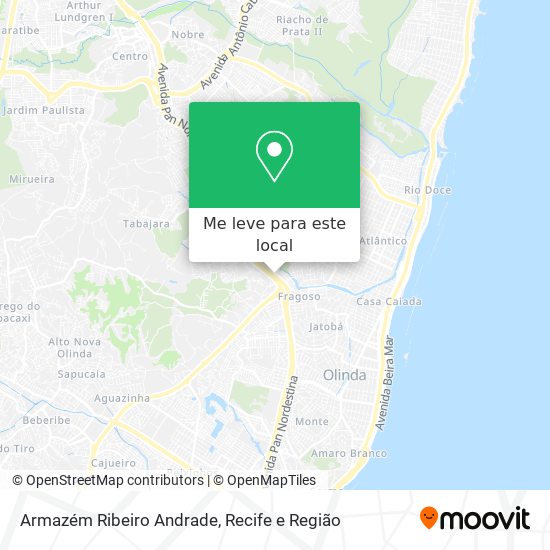 Armazém Ribeiro Andrade mapa