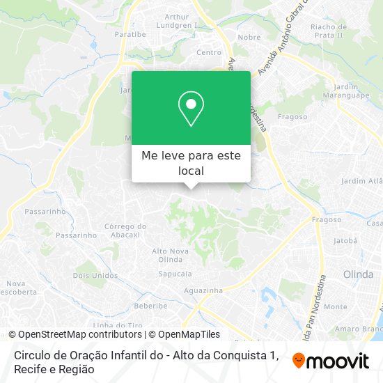 Circulo de Oração Infantil do - Alto da Conquista 1 mapa
