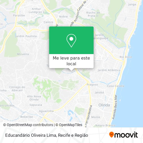 Educandário Oliveira Lima mapa