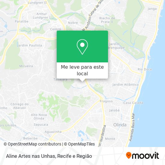 Aline Artes nas Unhas mapa