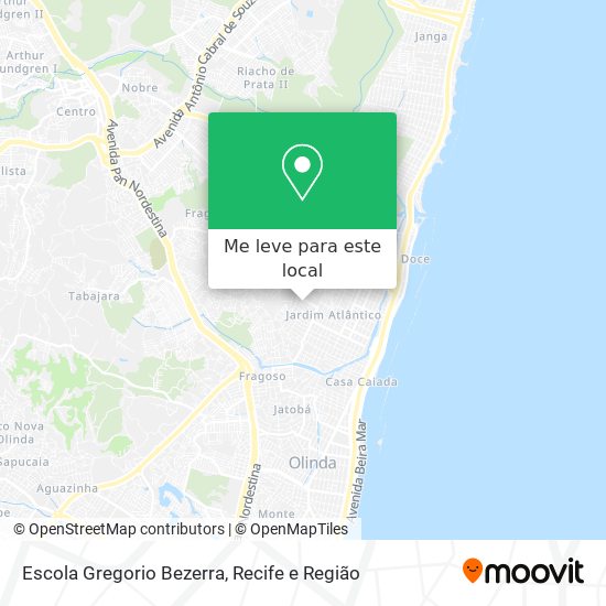 Escola Gregorio Bezerra mapa