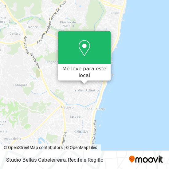 Studio Bella's Cabeleireira mapa