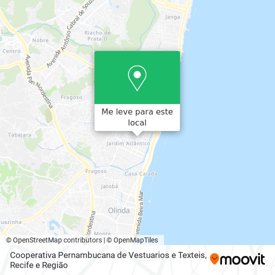 Cooperativa Pernambucana de Vestuarios e Texteis mapa