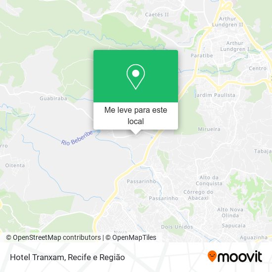 Hotel Tranxam mapa