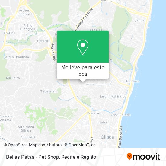 Bellas Patas - Pet Shop mapa