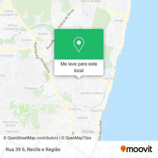 Rua 39 6 mapa