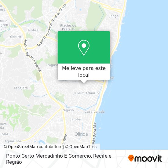 Ponto Certo Mercadinho E Comercio mapa