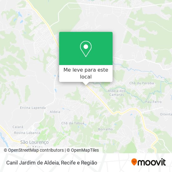 Canil Jardim de Aldeia mapa