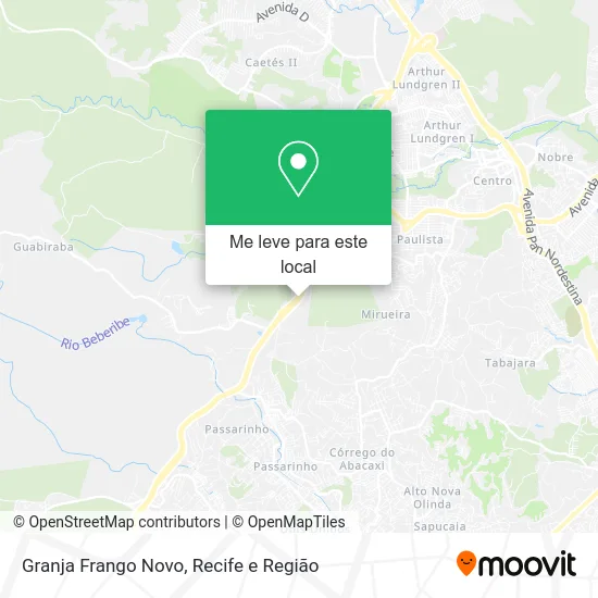 Granja Frango Novo mapa