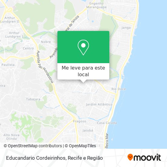 Educandario Cordeirinhos mapa