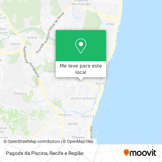Pagode da Piscina mapa