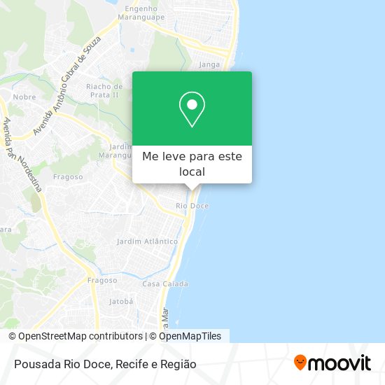 Pousada Rio Doce mapa