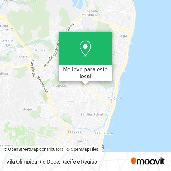 Vila Olimpica Rio Doce mapa