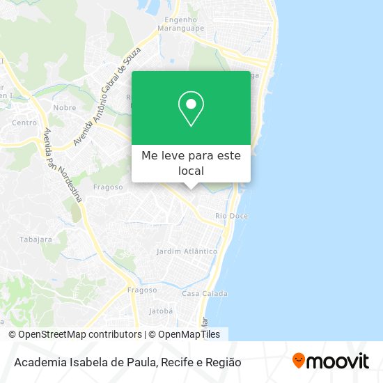 Academia Isabela de Paula mapa