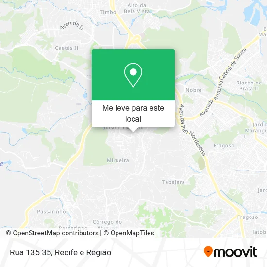 Rua 135 35 mapa