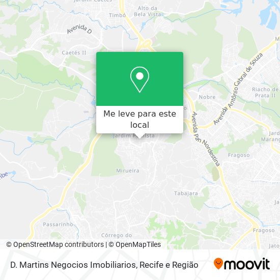 D. Martins Negocios Imobiliarios mapa