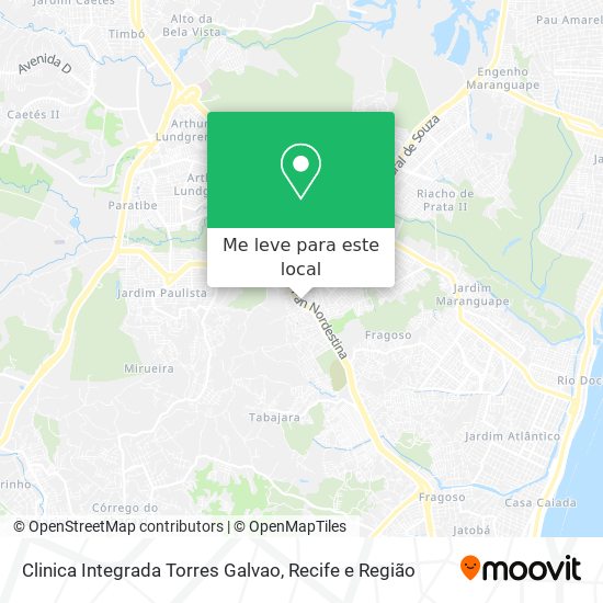 Clinica Integrada Torres Galvao mapa
