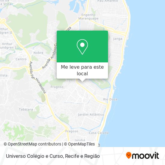 Universo Colégio e Curso mapa