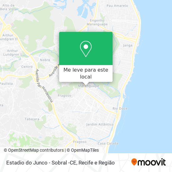 Estadio do Junco - Sobral -CE mapa
