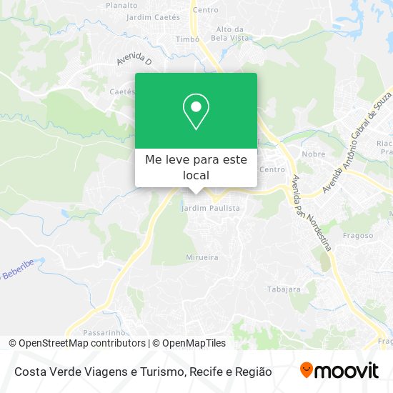 Costa Verde Viagens e Turismo mapa