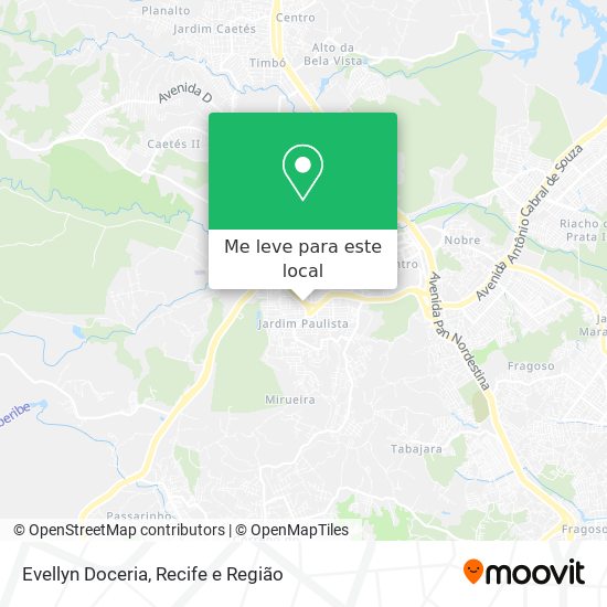 Evellyn Doceria mapa
