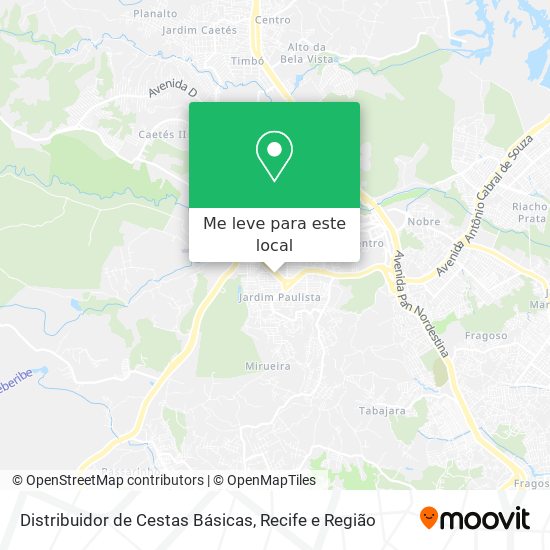 Distribuidor de Cestas Básicas mapa