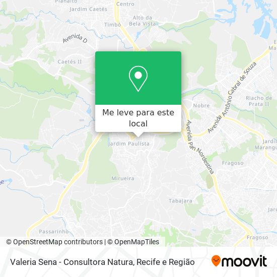 Valeria Sena - Consultora Natura mapa