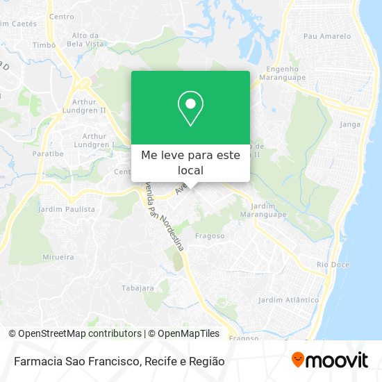 Farmacia Sao Francisco mapa