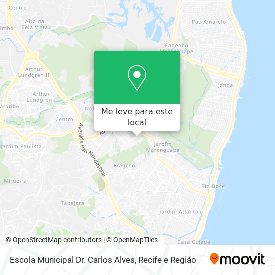 Escola Municipal Dr. Carlos Alves mapa