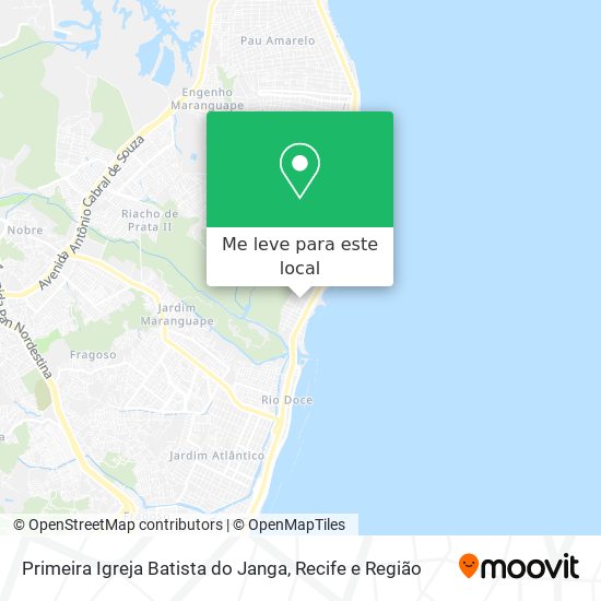 Primeira Igreja Batista do Janga mapa