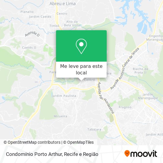 Condomínio Porto Arthur mapa