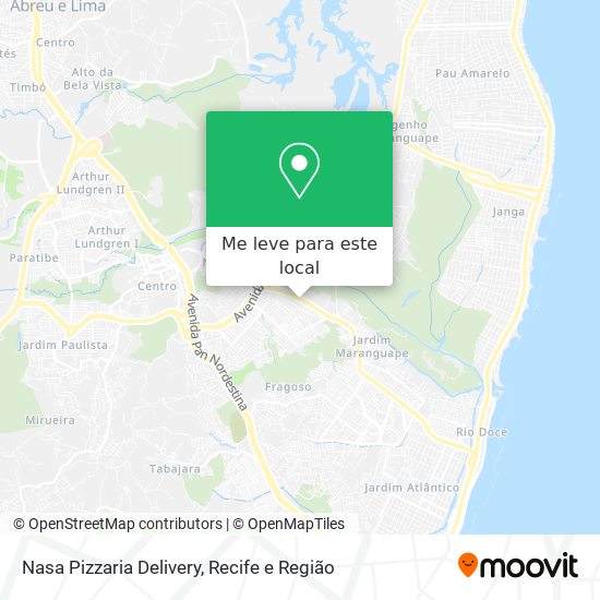 Nasa Pizzaria Delivery mapa