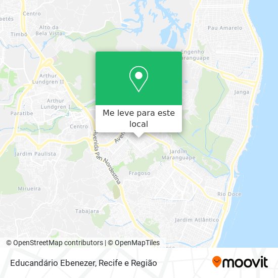 Educandário Ebenezer mapa