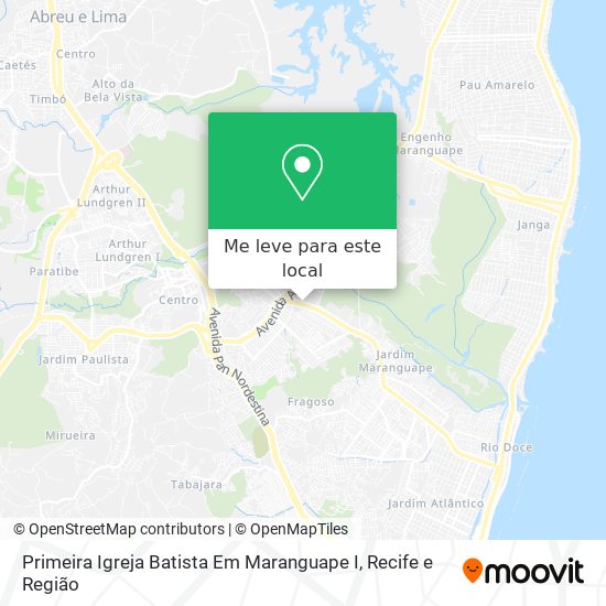 Primeira Igreja Batista Em Maranguape I mapa