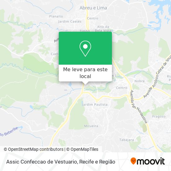 Assic Confeccao de Vestuario mapa