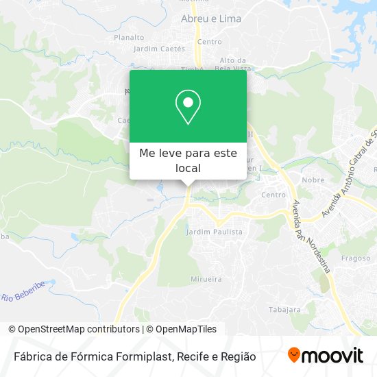 Fábrica de Fórmica Formiplast mapa