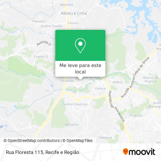 Rua Floresta 115 mapa
