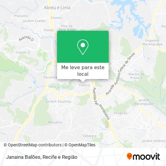 Janaina Balões mapa