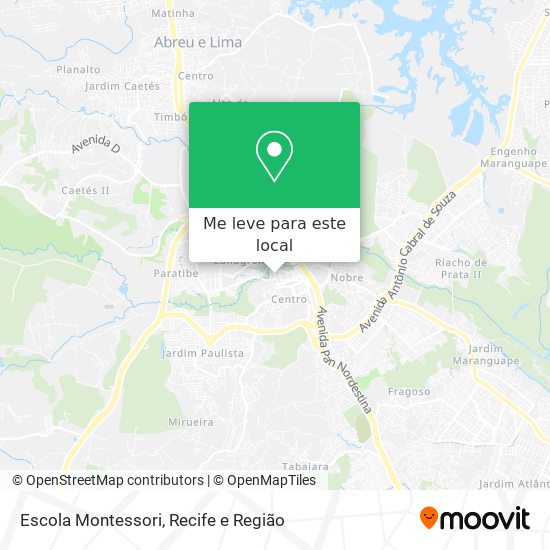 Escola Montessori mapa