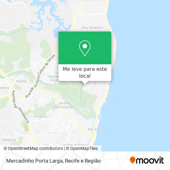 Mercadinho Porta Larga mapa