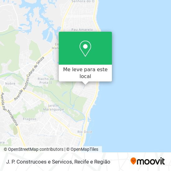 J. P. Construcoes e Servicos mapa